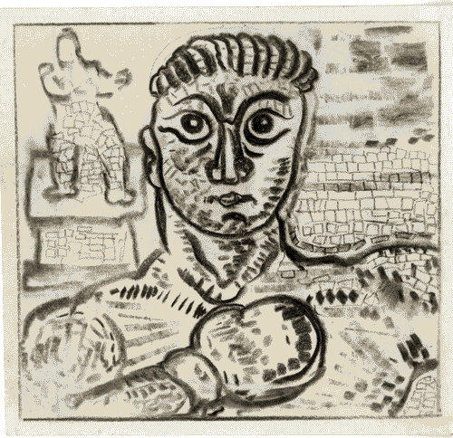 Image for IV Triennale - Galleria dei decoratori - Sala degli atleti - Bozzetto per mosaico