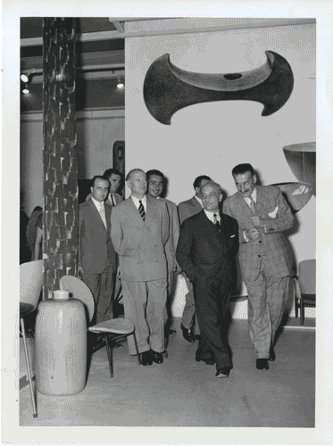 Image for X Triennale - Visita del senatore Amintore Fanfani - Ugo Zanchetta