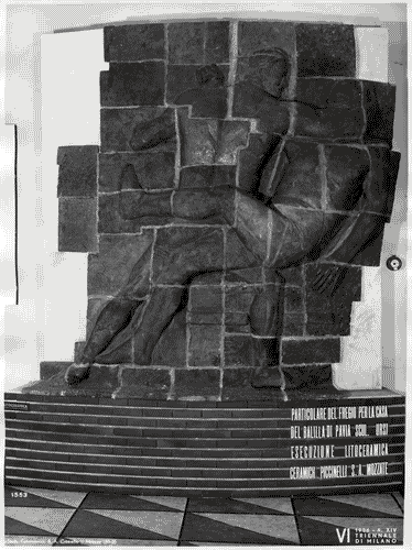 Image for VI Triennale - Palazzo dell'Arte - Vestibolo - Giuseppe Pagano - Bassorilievo di litoceramica di Giuseppe Ursi