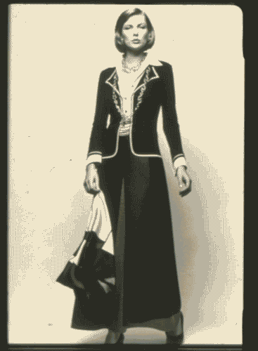 Image for Tra moda e design, linea infinita - Abito modello "Smoking" di Roberta di Camerino