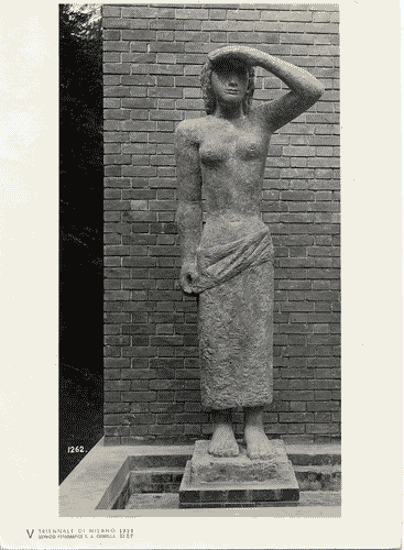 Image for V Triennale - Mostre nel parco - Padiglione della stampa - Statua decorativa di Jenny Wiegmann