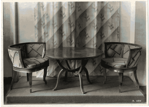 Image for IV Triennale - Sezione dell'E.N.A.P.I. - Tavolino e poltrone di Emanuele Cito di Filomarino