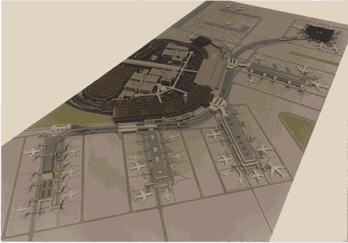 Image for La città temporanea - Aeroporti - Piano di sviluppo dell'aeroporto Leonardo da Vinci al 2005 - Modello in scala