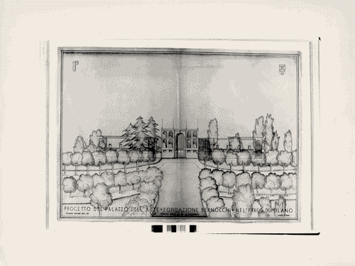 Image for Palazzo dell'Arte - Disegni di progetto - Disegno della facciata principale