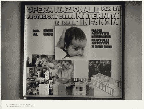 Image for V Triennale - Mostre nel parco - Padiglione della stampa - Stampa italiana contemporanea - Vetrina dell'Opera Nazionale per la protezione della maternità e infanzia
