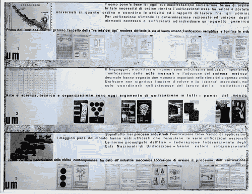 Image for VIII Triennale - Unificazione, modulazione e industrializzazione nell'edilizia - Unificazione e modulazione - Pannello espositivo