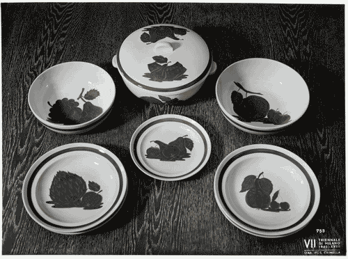 Image for VII Triennale - Mostra della ceramica - Servizio da tavola di Guido Andlovitz