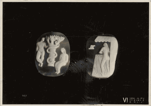 Image for VI Triennale - Sezione dell'E.N.A.P.I. - Cammei, coralli, avorio, tartaruga, madreperla - Cammei di sardonica