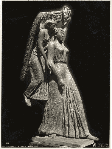 Image for VI Triennale - Padiglione nel parco Sempione - Mostra internazionale di architettura - Architettura italiana - Statua di Jenny Wiegmann "genio italico"