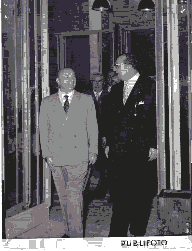 Image for X Triennale - Visita del Presidente del Consiglio dei Ministri, on. Mario Scelba - Ivan Matteo Lombardo - Virgilio Ferrari