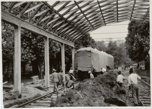 Image for Padiglioni nel parco Sempione - Parco ferroviario internazionale - Lavoridi costruzione