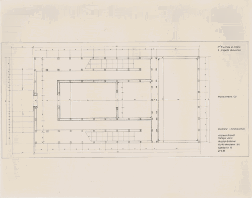 Image for Il progetto domestico - Pianta piano terra di Exsistenz-minimissimus di Andreas Brandt