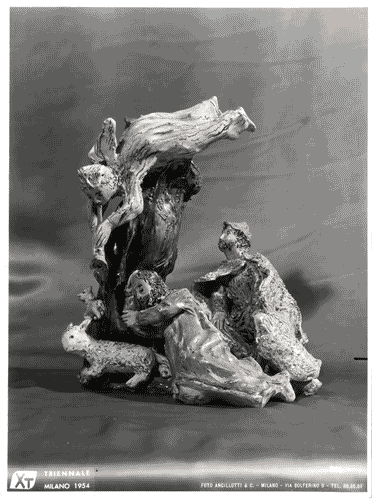 Image for X Triennale - Salone d'onore. I trent'anni della Triennale 1924-54 - Ceramica Gruppo di pastori di Salvatore Fancello