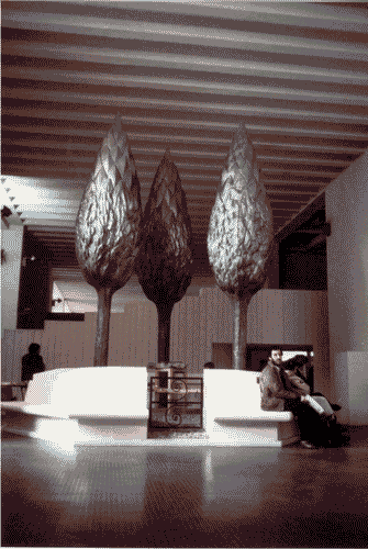 Image for Le città immaginate - Nove progetti per nove città. Sezione progettuale -Ingresso - Spazio di sosta, Salottino disegnato da David Palterer