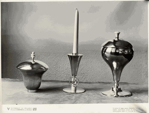 Image for V Triennale - Arti decorative e industriali - Cristalli-metalli-illuminazione - Oggetti in argento