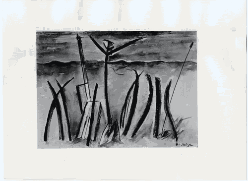 Image for Acquarello "The lament like a chorus of a Greek tragedy"