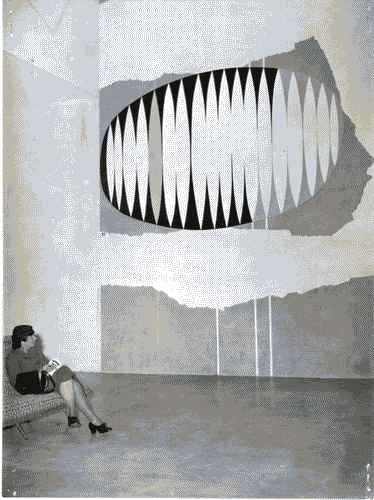 Image for X Triennale - Palazzo dell'Arte - Vestibolo del piano superiore - Pittura murale "spazialità ritmica" - Enrico Prampolini