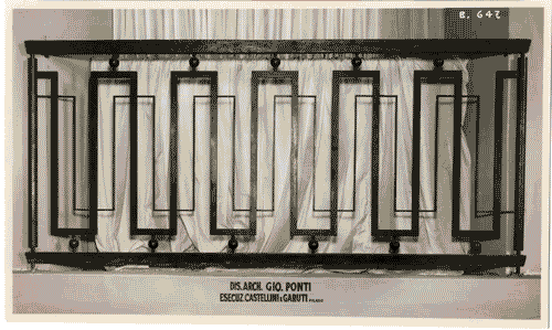 Image for IV Triennale - Scalone d'onore - Balaustra in ferro battuto disegno Gio Ponti