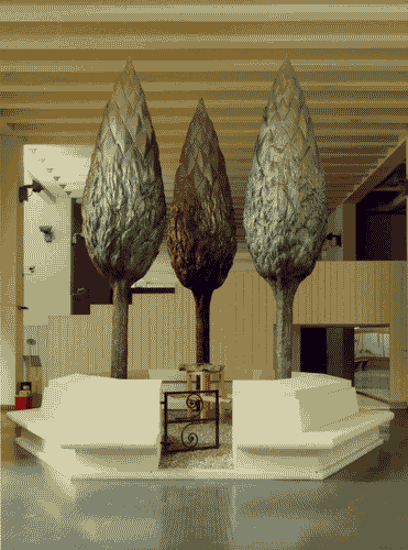 Image for Le città immaginate - Nove progetti per nove città. Sezione progettuale -Ingresso - Spazio di sosta, Salottino disegnato da David Palterer