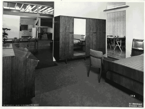 Image for IX Triennale - Abitazione - Alloggio n. 3: elementi di appartamento - Camera matrimonilae - Gianni Albricci
