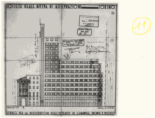 Image for Le città immaginate - Un viaggio in Italia. Sezione storica - Torino (o del manuale dell'urbanistica) - "Studio per la ricostruzione dell'isolato diS. Emanuele. Fronte via Viotti" di Armando Melis de Villa