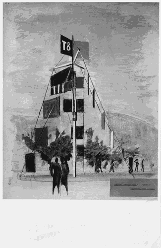 Image for VIII Triennale - Pubblicità - Concorso per elementi pubblicitari per piazzale Cadorna - Progetto vincitore di Mario Tedeschi