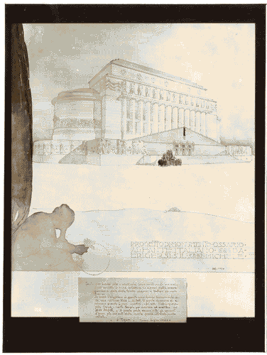 Image for II Biennale - Sezione piemontese - Mostra personale dell'architetto Annibale Rigotti - Progetto di monumento ossario