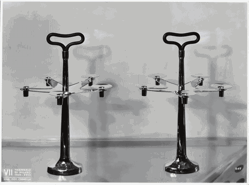 Image for VII Triennale - Mostra dei metalli e dei vetri - Candelieri di Ignazio Gardella