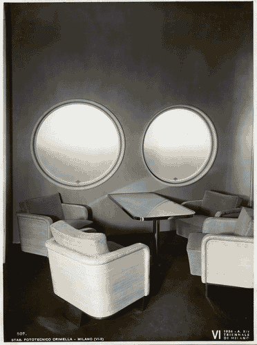 Image for VI Triennale - Mostra dell'arredamento - Arredamento navale di Gustavo Pulitzer-Finali - Arredamento di una veranda navale