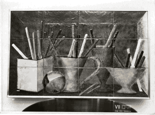 Image for VII Triennale - Mostra dei metalli e dei vetri - Pannello di rame smaltato di Paolo De Poli