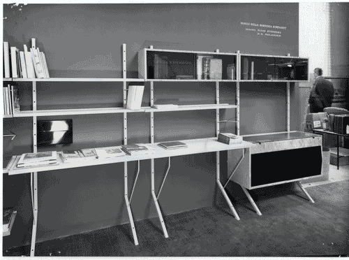 Image for X Triennale - Forma scandinava - Svezia - Saletta di lettura - H. H. Molander - Bengt Ruda - Elias Svedberg