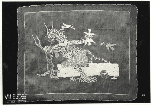 Image for VII Triennale - Mostra dei tessuti e dei ricami - Sezione dei merletti e dei ricami - Centro ricamato di Ines Bignaschi