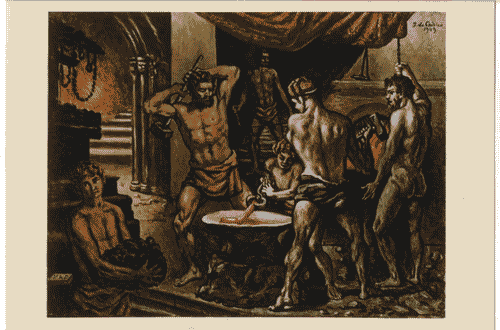 Image for Il luogo del lavoro - Il lavoro trasformato in immagini - Ritratto di un imprenditore collezionista: Giuseppe Verzocchi - Dipinto "Forge di vulcano"- Giorgio De Chirico