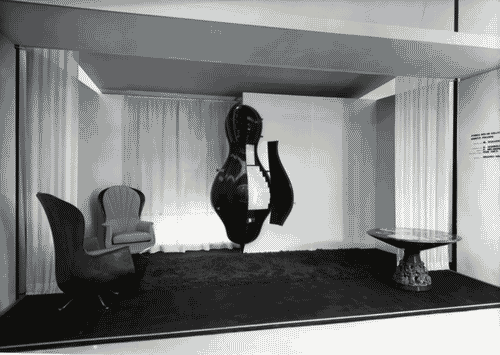 Image for IX Triennale - Arredamento e mobili isolati - Arredamenti composti - Stanza per un collezionista di oggetti preziosi - Mario Tedeschi