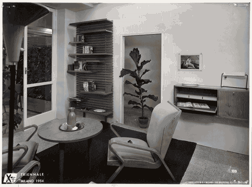 Image for X Triennale - Mostra della casa - Alloggio INCIS B - Soggiorno - Piero Bottoni - Leonardo Fiori - Augusto Piccoli