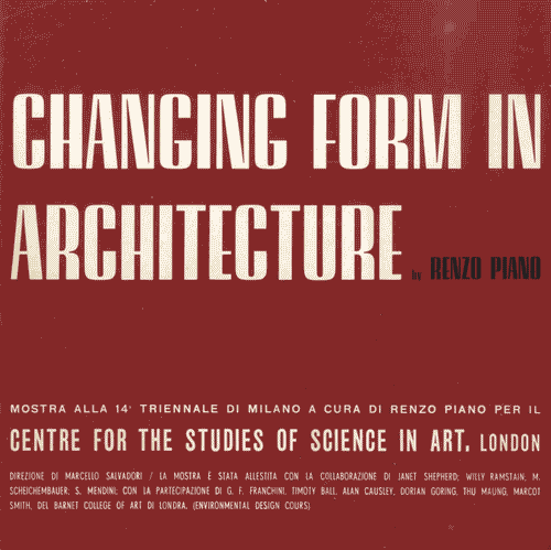 Image for Pieghevole "Changing form in architecture by Renzo Piano"