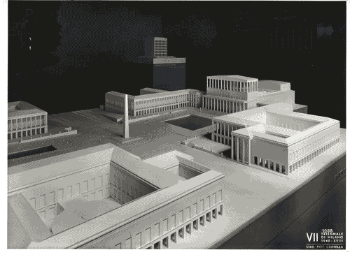 Image for VII Triennale - Mostra dell'architettura - Sezione 1°. L'E42, Olimpiade della civiltà - Modelli in scala delle architetture progettate per l'Esposizione internazionale di Roma