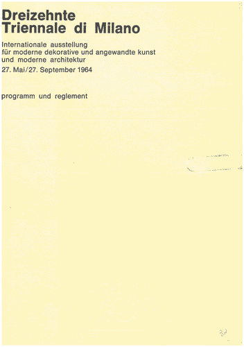 Image for Opuscolo "Programma e regolamento"