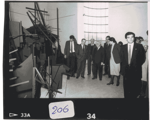 Image for Visita del sen. Amintore Fanfani alla mostra Il progetto domestico