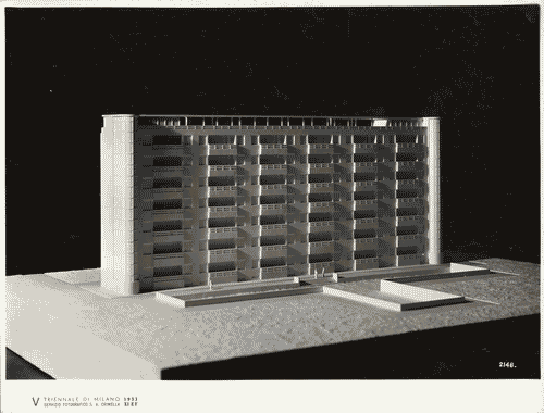 Image for V Triennale - Mostra internazionale di architettura moderna - I° galleria dell'Italia - Modello in scala di case popolari di Enrico Griffini ed Eugenio Faludi
