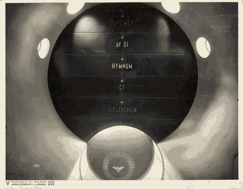 Image for V Triennale - Mostre nel parco - Padiglione della mostra d'arte sacra - Soffitto di masonite di Antonio Cassi-Ramelli