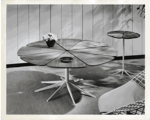 Image for XII Triennale - Sezione degli Stati Uniti d'America - Casa americana - Tavoli Petal di Richard Schultz