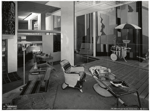 Image for IX Triennale - Abitazione - Alloggio n. 8: interno di casa per vacanze - Renato G. Angeli - Ico Parisi - Gianni Saibene