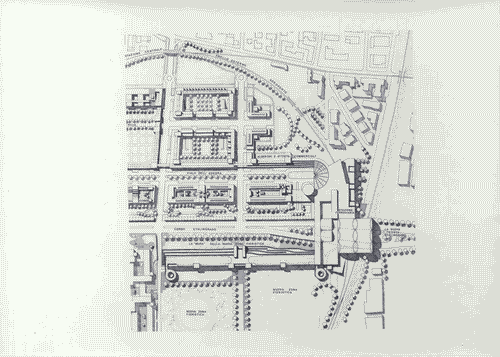 Image for Le città immaginate - Nove progetti per nove città. Sezione progettuale -Bologna (L'asse di via Stalingrado e il Fiera district) - Planimetria delprogetto di via Stalingrado