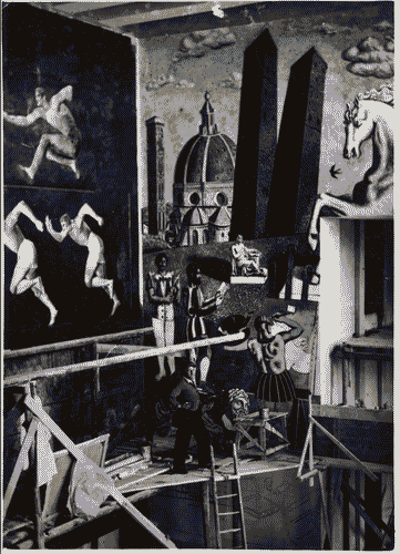 Image for V Triennale - Lavori di allestimento - Salone delle Cerimonie - Pittura murale "Cultura italiana" - Giorgio De Chirico