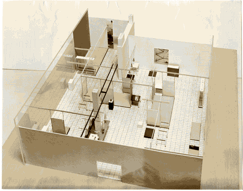 Image for XI Triennale - Sezione della Danimarca - Modello in scala della sezione danese - Finn Juhl