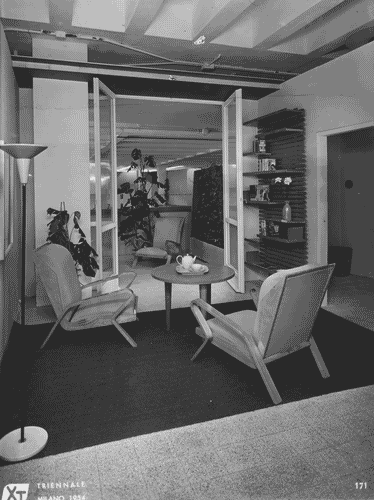 Image for X Triennale - Mostra della casa - Alloggio INCIS B - Soggiorno - Piero Bottoni - Leonardo Fiori - Augusto Piccoli