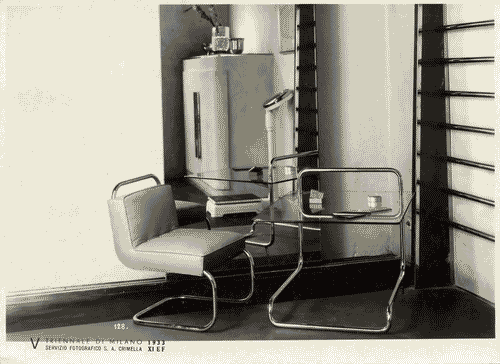 Image for V Triennale - Arti decorative e industriali - La Strada-Mostra d'ambienti moderni - Sala da ginnastica per signora di Gherardo Bosio