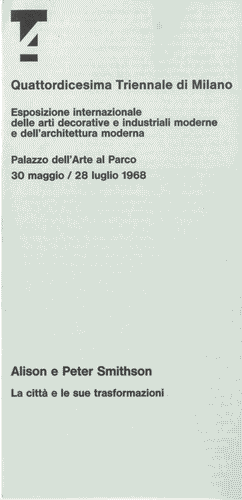 Image for Pieghevole di "Alison e Peter Smithson. La città e le sue trasformazioni"