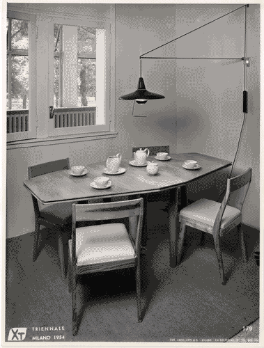 Image for X Triennale - Mostra della casa - Alloggio INCIS B - Sala da pranzo - Piero Bottoni - Leonardo Fiori - Augusto Piccoli